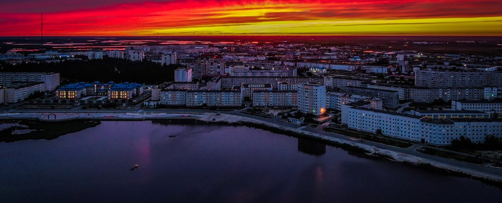 Аэросъемка города Надым,  - Фото с квадрокоптера