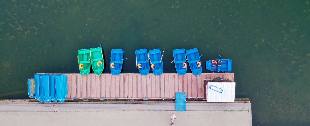 Лодочная станция,  - Фото с квадрокоптера