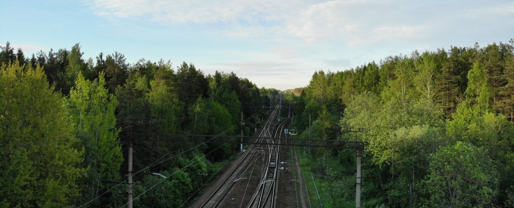 Жд пути,  - Фото с квадрокоптера