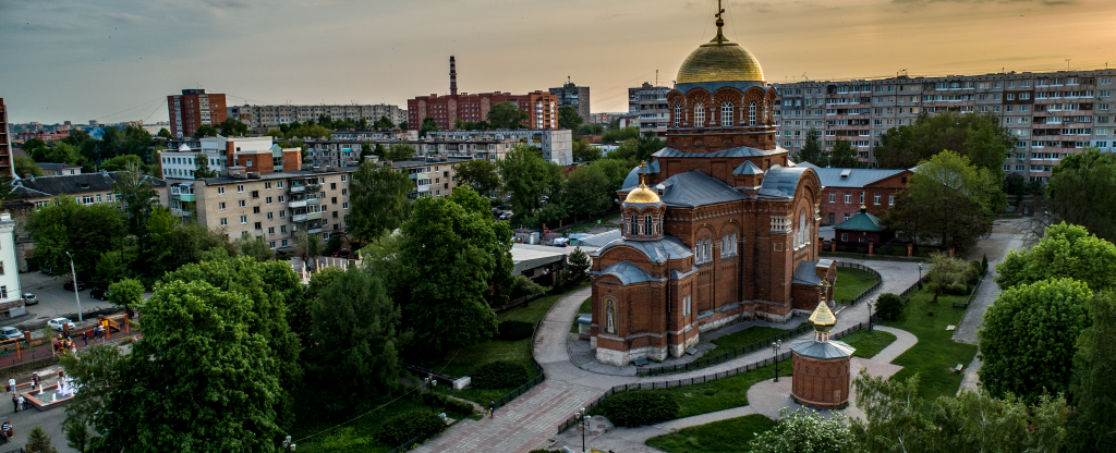 Церковь с квадрокоптера