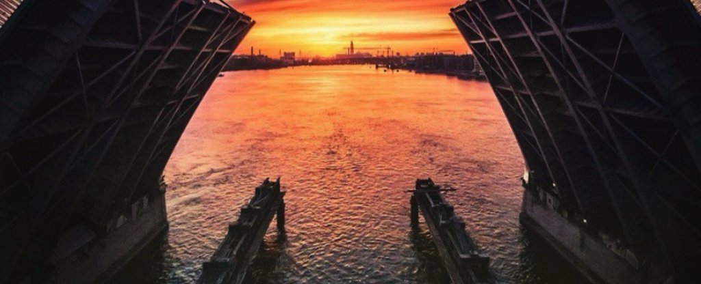 Тучков мост, Санкт-Петербург - Фото с квадрокоптера