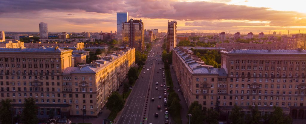 Санкт-Петербург, Ленинский проспект,  - Фото с квадрокоптера