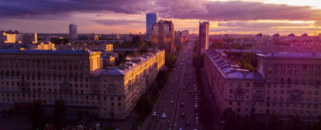 Санкт-Петербург, Ленинский проспект,  - Фото с квадрокоптера