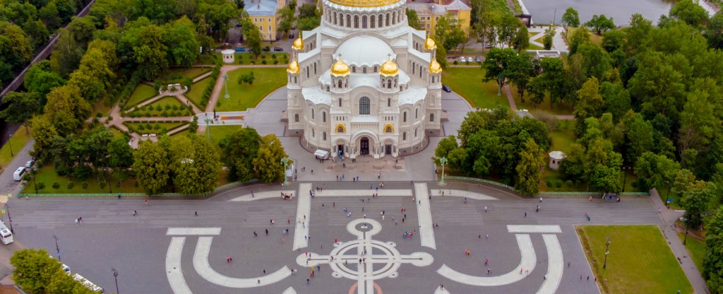 Кронштадтский Морской Никольский Ставропигиальный собор,  - Фото с квадрокоптера