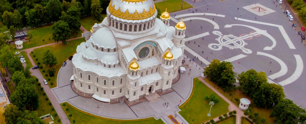 Кронштадтский Морской Никольский Ставропигиальный собор,  - Фото с квадрокоптера