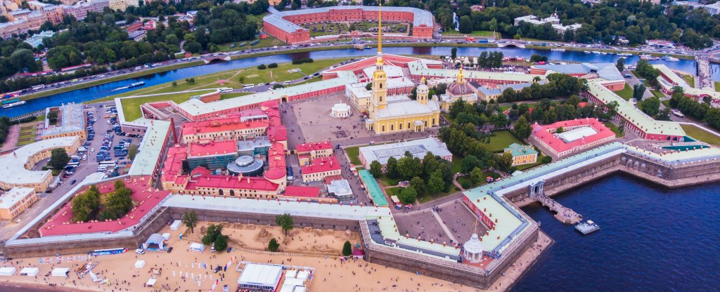 Петропавловская крепость звезда вид сверху
