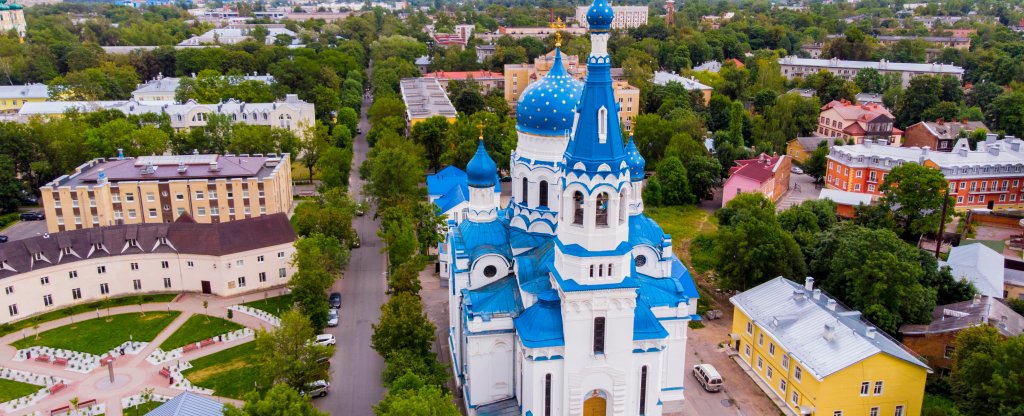 Гатчина, Покровский собор,  - Фото с квадрокоптера