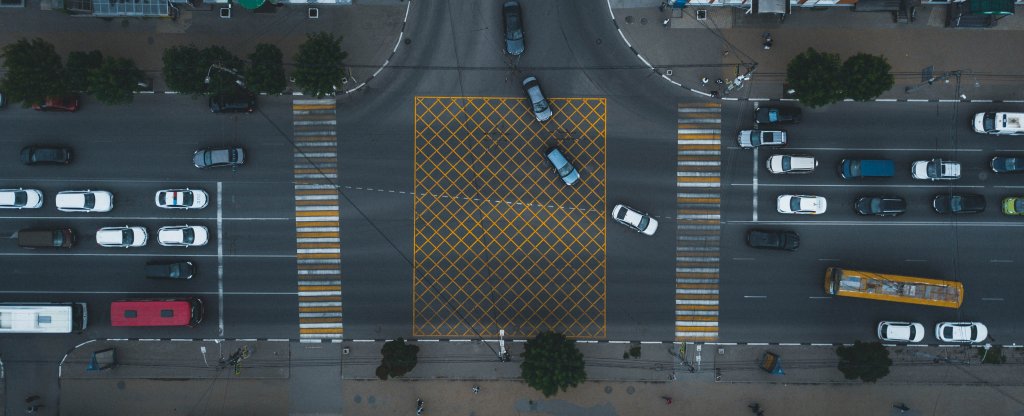 Новая разметка на Первомайском проспекте, Рязань - Фото с квадрокоптера