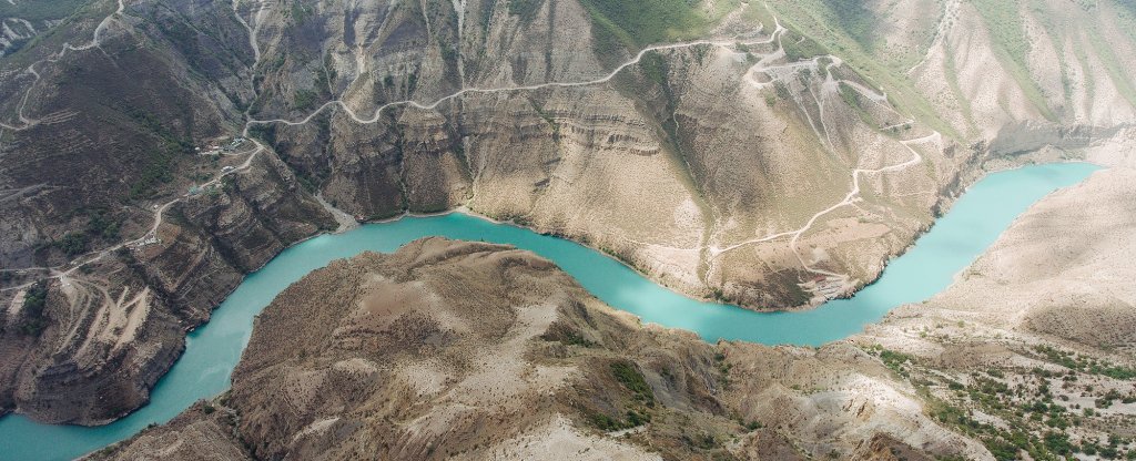 сулакский каньон, Дубки - Фото с квадрокоптера