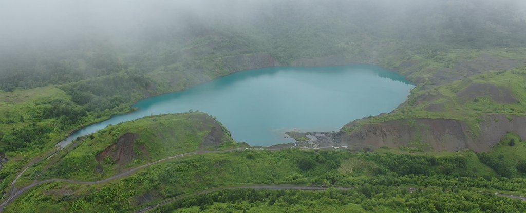 Голубое озеро, Южно-Сахалинск - Фото с квадрокоптера