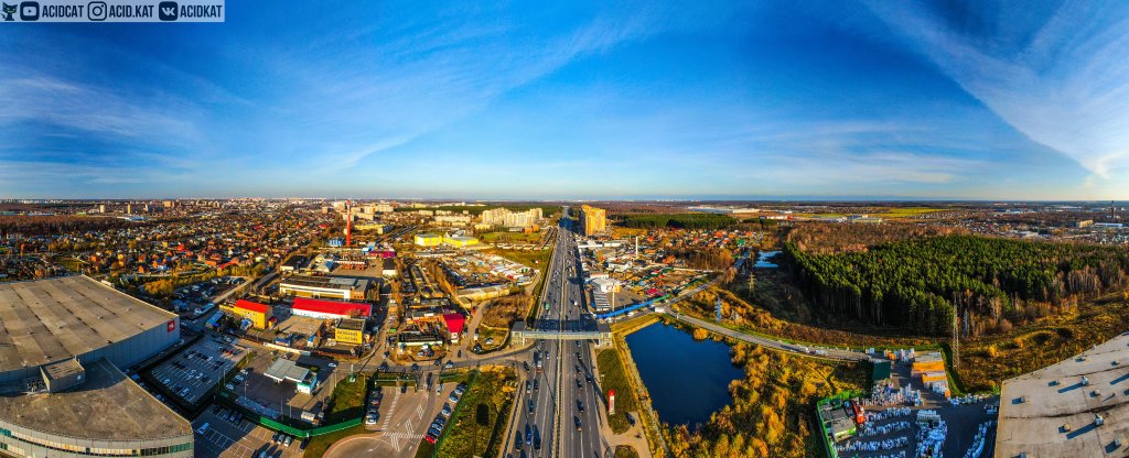 Панорамка южного обхода Подольск,  - Фото с квадрокоптера