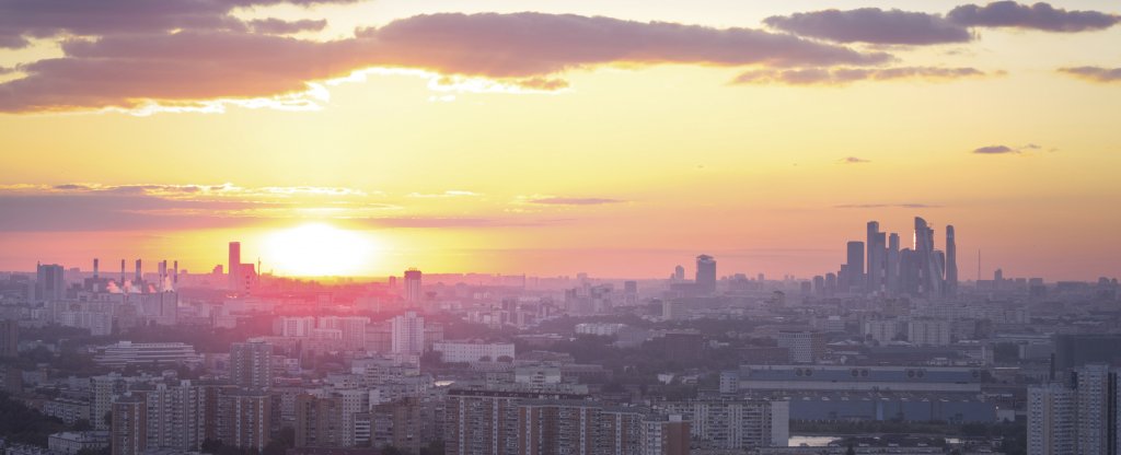 Московский закат, Москва - Фото с квадрокоптера