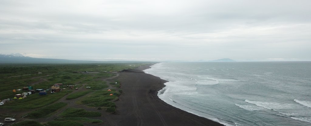 Халактырский пляж, Камчатка, Петропавловск-Камчатский - Фото с квадрокоптера