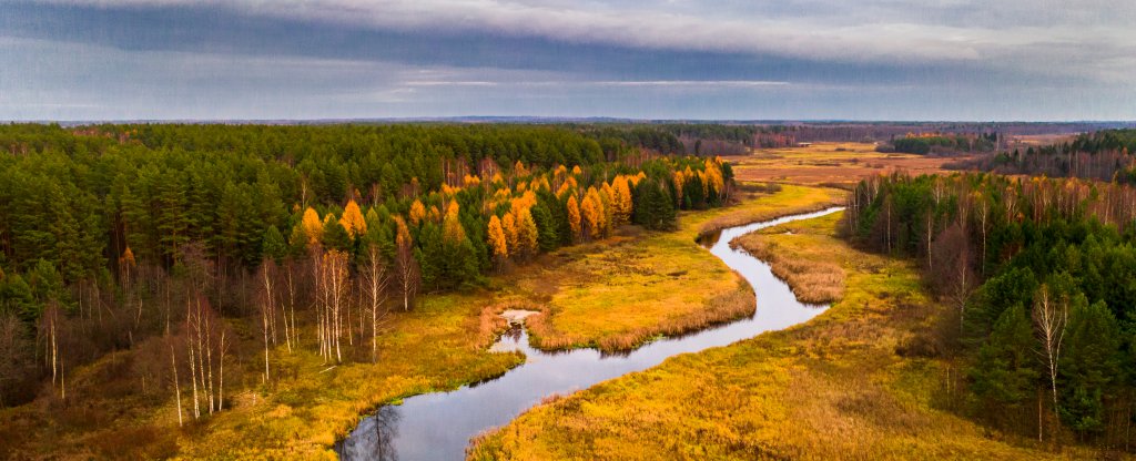 Вечер на Нерли,  - Фото с квадрокоптера