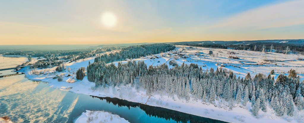 Уральские реки, Березники - Фото с квадрокоптера