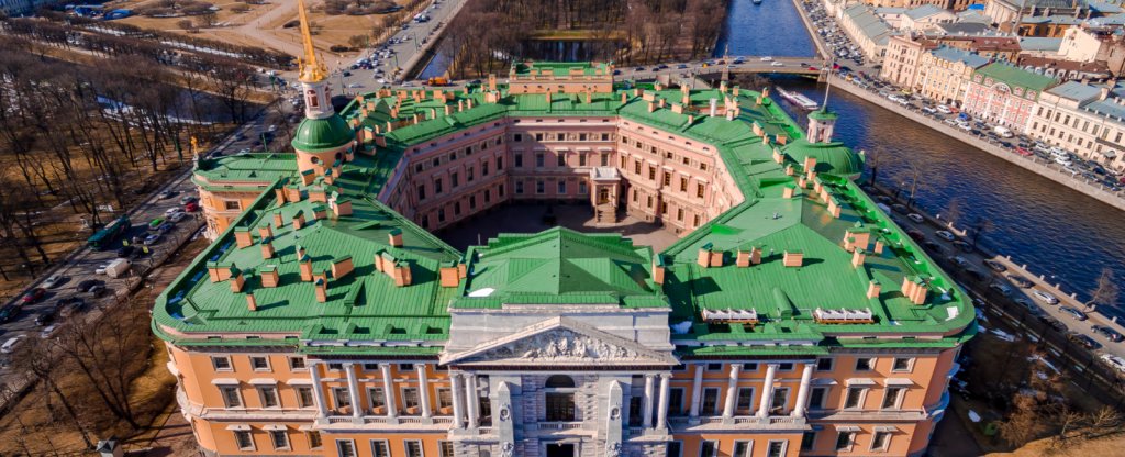 Михайловский замок, Санкт-Петербург - Фото с квадрокоптера