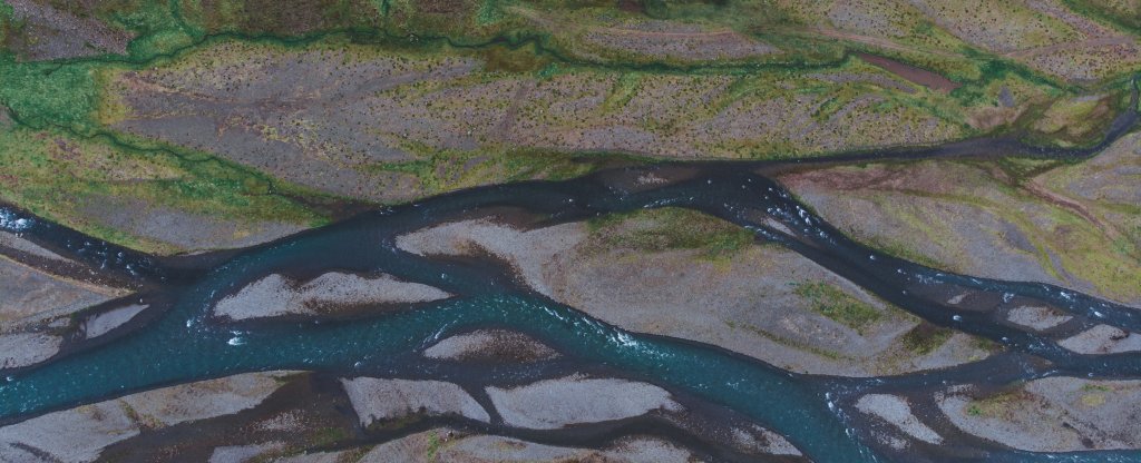 river from the air,  - Фото с квадрокоптера