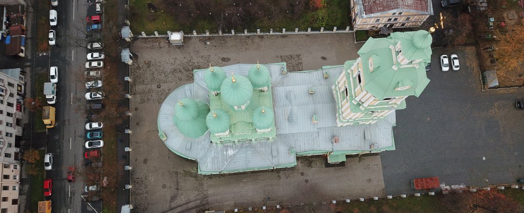 Церковь Благовещиния Пресвятой Богородицы, Санкт-Петербург - Фото с квадрокоптера
