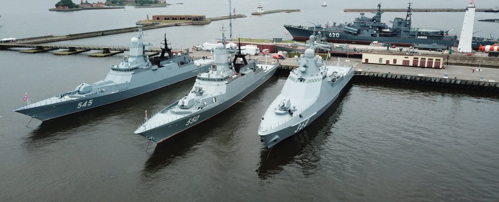 Аэросъемка, военных кораблей ко дню ВМФ 2019, Кронштадт - Фото с квадрокоптера