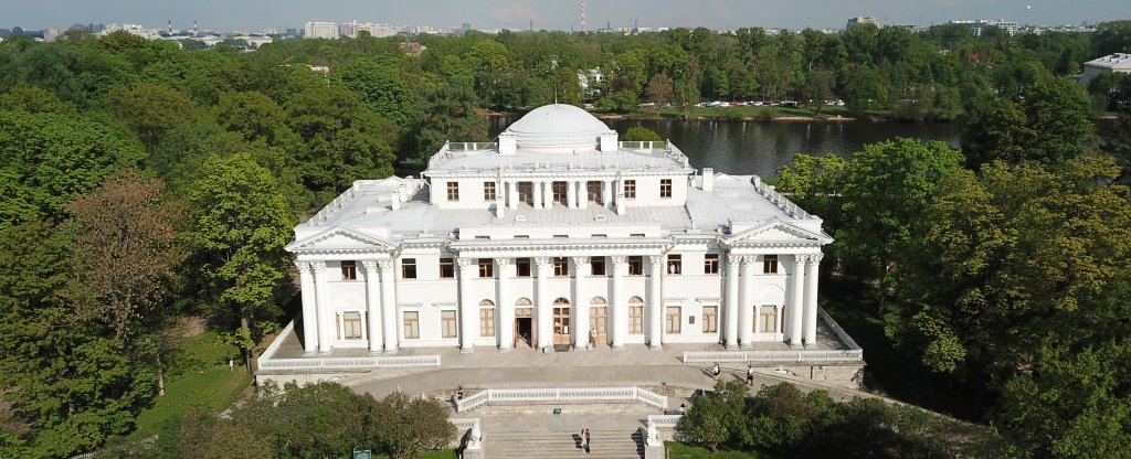 Аэросъемка,летнего Императорского дворца, на Елагином острове., Санкт-Петербург - Фото с квадрокоптера