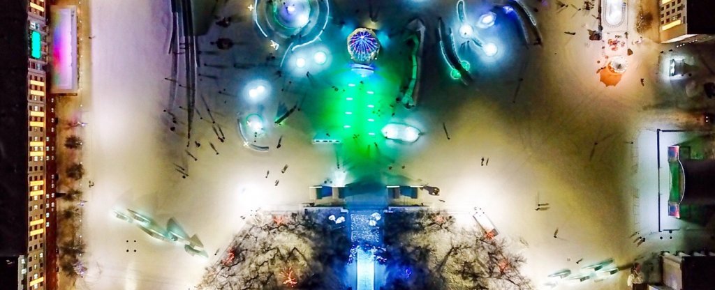 новогодняя театралка,  - Фото с квадрокоптера