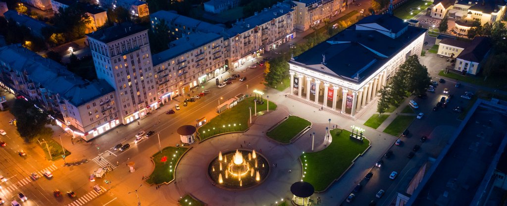 драмтеатр новокузнецк, Новокузнецк - Фото с квадрокоптера