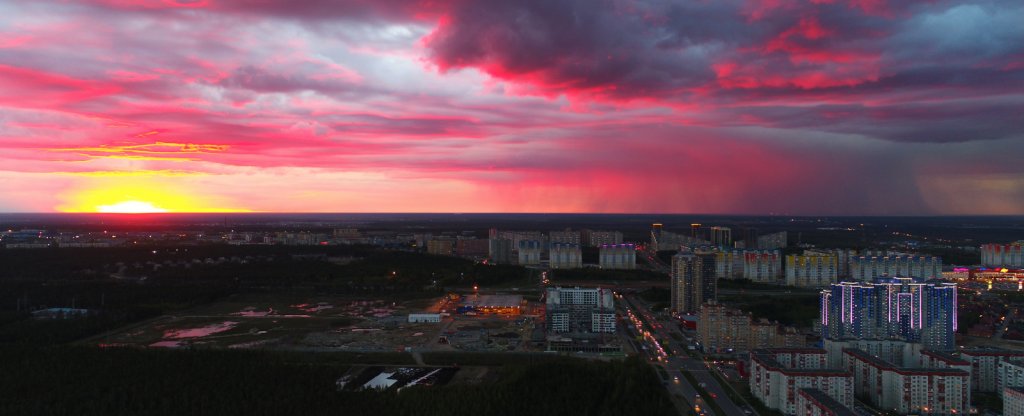 Закат, Сургут - Фото с квадрокоптера