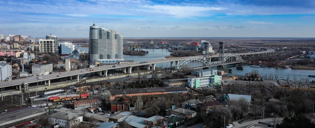 Вид на мост Сиверса, Ростов-на-Дону - Фото с квадрокоптера
