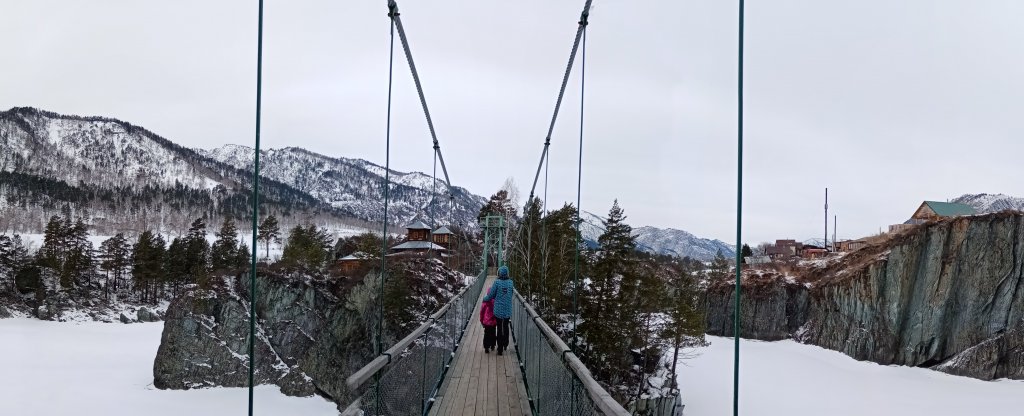 Патмос (остров на реке Катунь), Горно-Алтайск - Фото с квадрокоптера