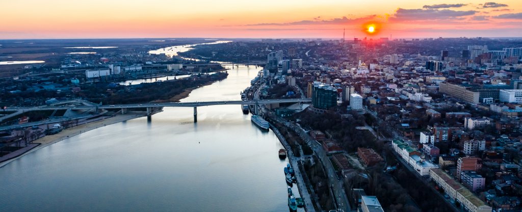 Ворошиловский мост, Ростов-на-Дону - Фото с квадрокоптера