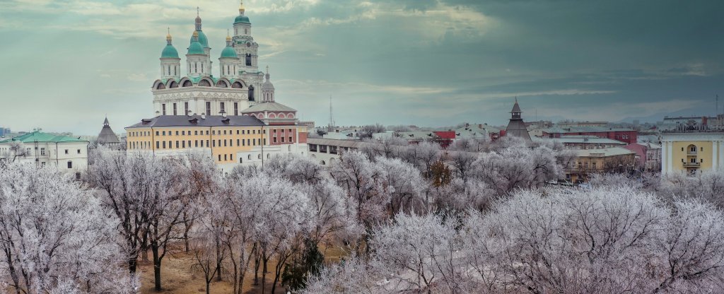 Астраханская зима,  - Фото с квадрокоптера