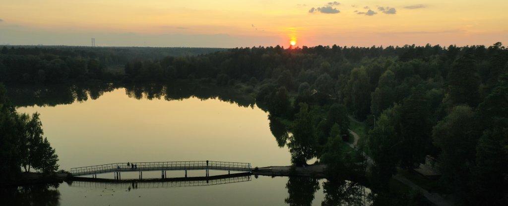 Закат,  - Фото с квадрокоптера