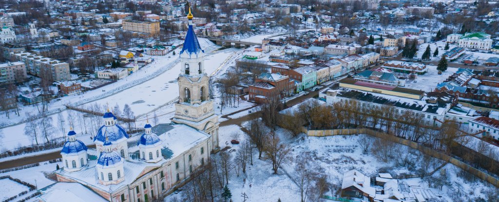 Зимний Кашин. Тверская область, Кашин - Фото с квадрокоптера