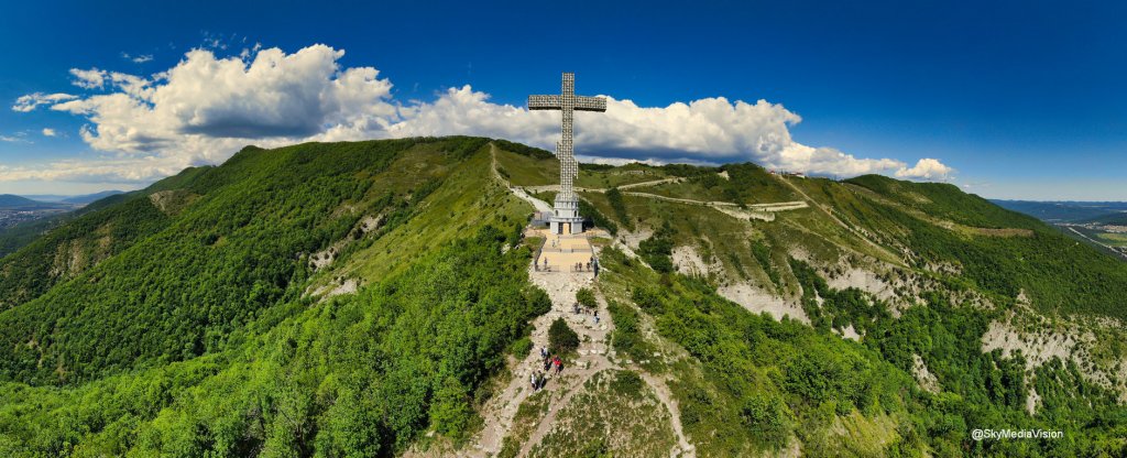 Поклонный крест в Геленджике, Геленджик - Фото с квадрокоптера