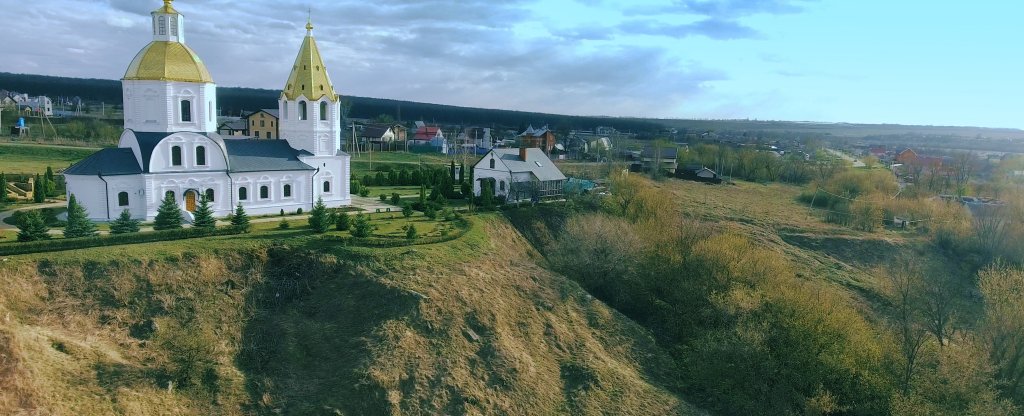 Богоявленская церковь. с. Терновое,  - Фото с квадрокоптера