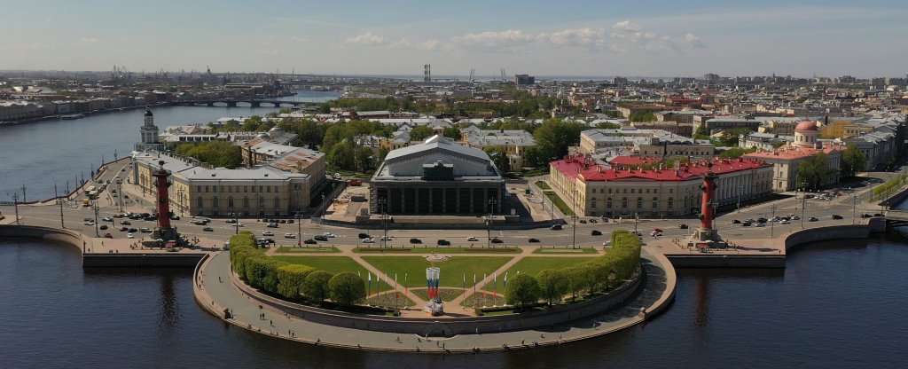 СПб стрелка Васильевского острова, Санкт-Петербург - Фото с квадрокоптера