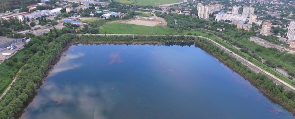 Новое озеро заброшенное, Кисловодск - Фото с квадрокоптера