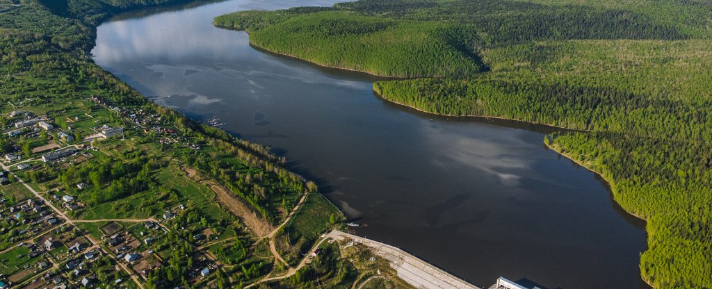 Широковская ГЭС,  - Фото с квадрокоптера