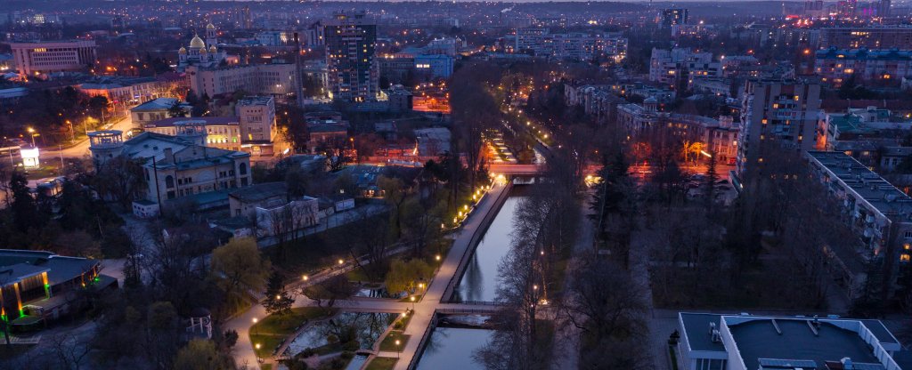 Вечерний Симферополь, Симферополь - Фото с квадрокоптера