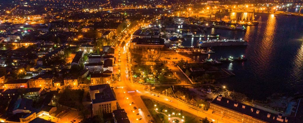 Ночная Керчь, Керчь - Фото с квадрокоптера