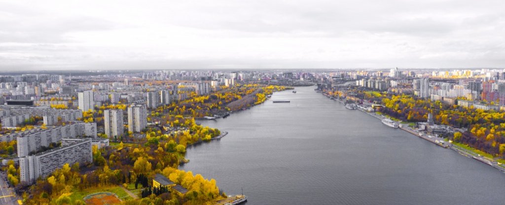 Химкинское водохранилище,  - Фото с квадрокоптера