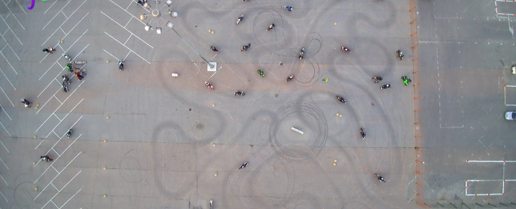 Москва, слёт байкеров,  - Фото с квадрокоптера