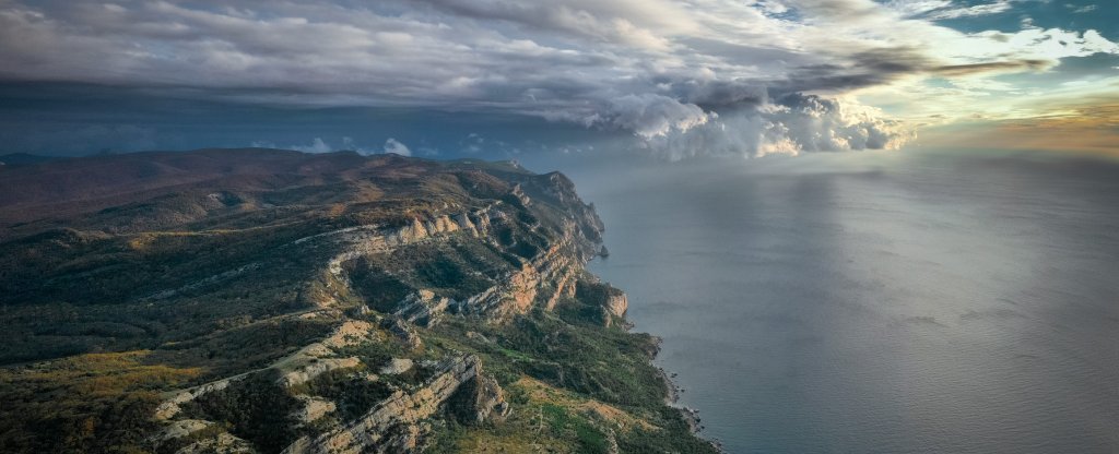 Балаклава, вид на мыс АйЯ, Балаклава - Фото с квадрокоптера