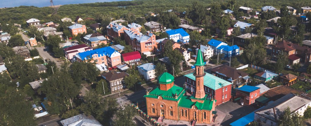 Красная мечеть, Томск - Фото с квадрокоптера