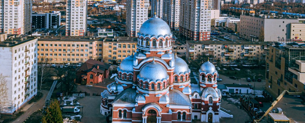 Преображенский Собор Сормово,  - Фото с квадрокоптера