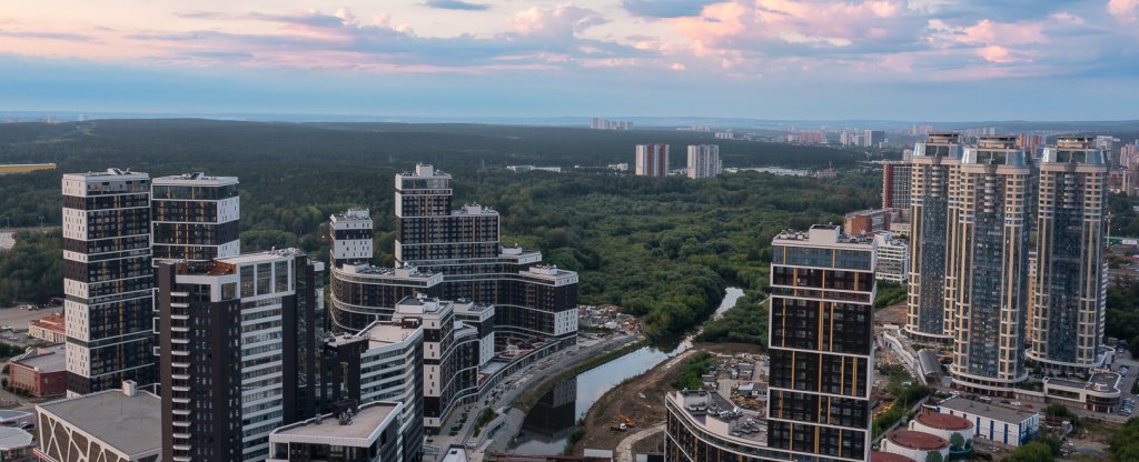 ЖК Клевер Парк, Екатеринбург - Фото с квадрокоптера