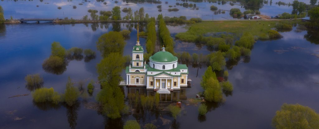 Наводнение,  - Фото с квадрокоптера