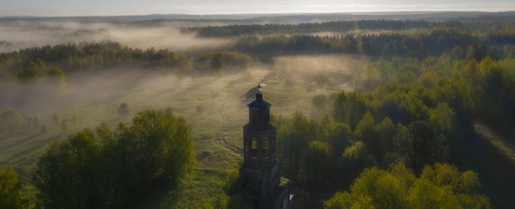 Церковь,  - Фото с квадрокоптера