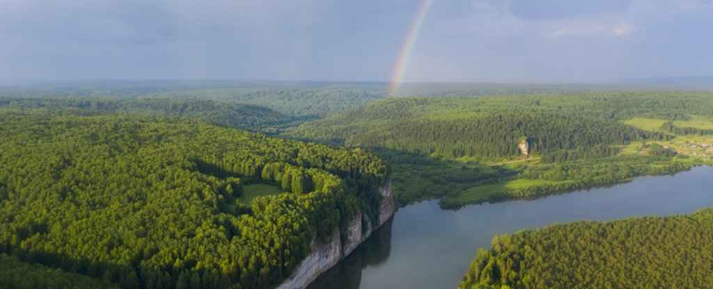 Радуга,  - Фото с квадрокоптера