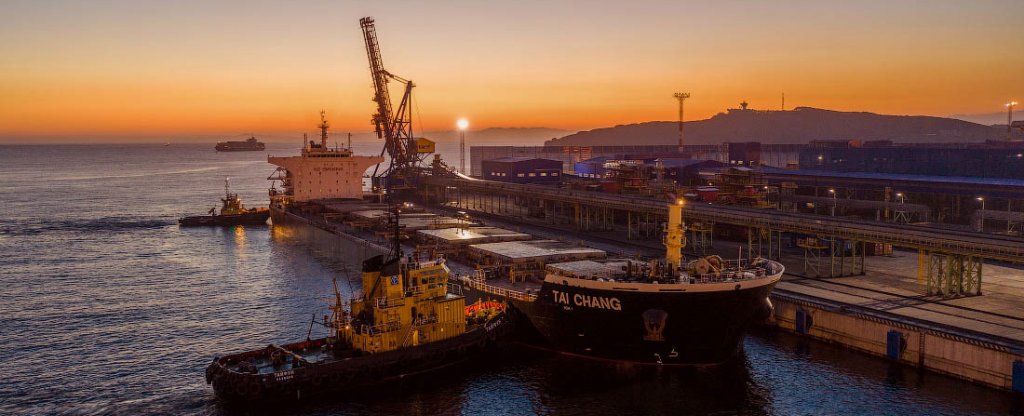 Угольный терминал ППК-3 (Находка), Хабаровск - Фото с квадрокоптера